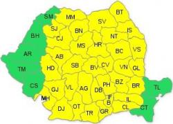 COD GALBEN de ploi, grindina si vant