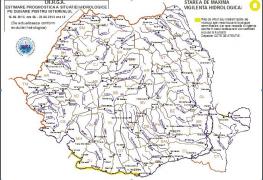 COD GALBEN de inundatii pe Dunare