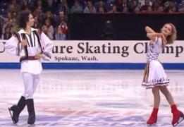 Tradiţiile româneşti au ajuns pe gheaţă! Doi canadieni, moment artistic excepţional