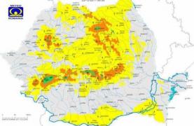 ANM a emis COD GALBEN pentru 14 judeţe!