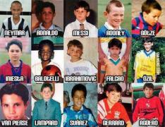 FOTO de EXCEPŢIE! Cum arătau în copilărie Neymar, Falcao, Ronaldo sau Messi