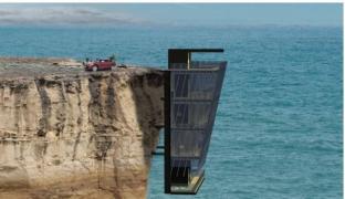 Cea mai PERICULOASĂ locuinţă! Este suspendată de o stâncă, deasupra oceanului