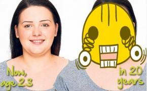 Foto! Tranformarea pe care nimeni nu o doreşte! Cum vei arăta peste 20 de ani dacă acum consumi cafea şi fast food