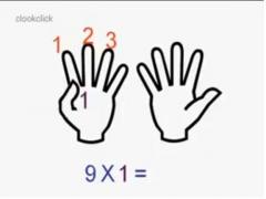 Magia din propriile mâini! Cel mai simplu mod de a învăța TABLA ÎNMULȚIRII cu 9