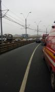 Accident teribil în Capitală! Un autoturism a căzut în Dâmbovița