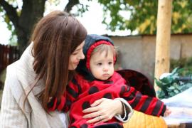 Anca Lungu e pregatită de Halloween. I-a ales fetiței ei un costum inedit