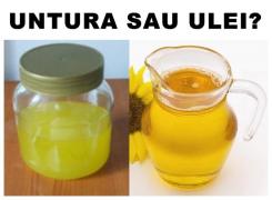Punem PARIU că nu ghiceşti? Ce e mai SĂNĂTOS? ULEIUL sau UNTURA?!