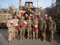 Jandarmii români dislocați în Afganistan își colindă compatrioții