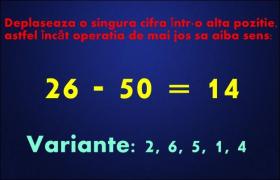 Testul pe care cei mai mulţi îl greşesc! Tot ce trebuie să faci este să muţi o cifră