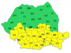 CODUL GALBEN de ninsori şi viscol intră în vigoare astăzi!