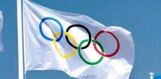 Drapelul CIO în bernă în onoarea sportivilor francezi decedați în Argentina