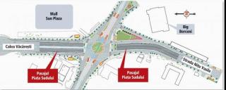 Piaţa Sudului va deveni un coşmar pentru şoferi! Se schimbă planurile pasajului subteran