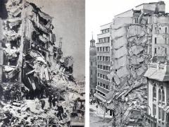 Scenele GROAZEI, Bucureşti: Mormane de moloz, trupuri moarte împrăştiate peste tot, panică generală