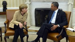 Obama și Merkel au convenit că sancțiunile împotriva Rusiei trebuie menținute