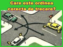 Ai curaj să încerci? Cei mai mulţi dintre şoferi greşesc răspunsul. Care este ordinea corectă de trecere?
