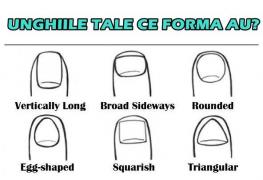 Alege una dintre forme! Află ce spun UNGHIILE tale despre tine