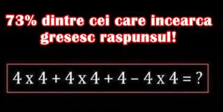 TEST de matematică. Cei mai mulţi dintre cei care încearcă greşesc. Tu ai ghicit?