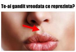 Și tu ai adâncitura asta deasupra buzelor, dar habar nu ai ce înseamnă! Nu te-ai fi gândit niciodată la asta
