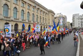 RAPORTUL Jandarmeriei privind marşul organizat sâmbătă de Platforma Unionistă Acţiunea 2012