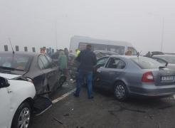 TRAGEDIA de pe Autostrada Soarelui, în imagini ÎNGROZITOARE: 3 morţi, 57 de răniţi, 29 maşini implicate (FOTO)