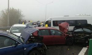 Unul dintre răniţii în accidentul de pe A2 este în stare FOARTE GRAVĂ. 24 de persoane mai sunt internate în spital