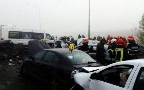 Noi DEZVĂLUIRI despre accidentul de pe A2: Câte MAŞINI au fost de fapt implicate în carambol