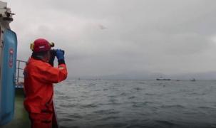 ÎNREGISTRARE VIDEO cu prăbușirea avionului Tu-154 în Marea Neagră. Anchetatorii audiază martori ai tragediei