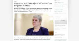 Ce spune presa internaţională despre decizia Preşedintelui Iohannis de a o refuza pe Sevil Shhaideh ca Premier