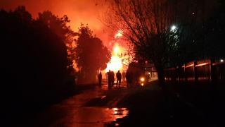 Incendiu puternic în Agigea: a fost pericol real de explozie