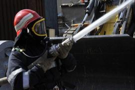 Încendiu într-un aubotuz, pe şoseaua Alexandriei