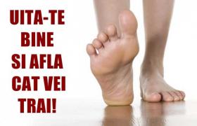Pe asta sigur nu o ştiai! SEMNUL de pe picior care îţi arată cât de mult vei trăi
