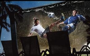 EURO-2016 la Therme Bucureşti! Meciurile de la Campionatul European pot fi urmărite pe un ecran înalt cât un bloc de trei etaje (VIDEO)