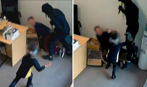 VIRAL! O fetiță de șase ani a încercat să apere un bărbat atacat cu un topor (VIDEO)