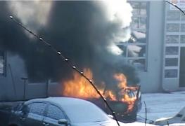 Un bistrițean şi-a lăsat maşina în service şi a găsit-o scrum (VIDEO)