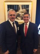 Liviu Dragnea, vizită în SUA: Am avut o discuție foarte bună cu viitorul consilier pentru securitate națională în noua administrație Trump