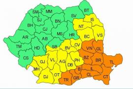 A început. ANM tocmai a emis Cod galben de viscol și ninsori în 15 județe din sudul, centrul și estul țării
