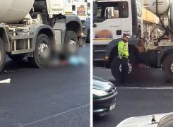 Scene de GROAZĂ în Cluj! Un bătrân a fost STRIVIT de o autobetonieră sub ochii îngroziţi a zeci de oameni