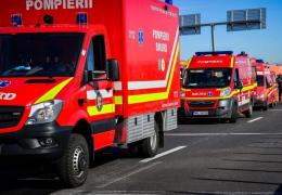 Pericol URIAȘ de explozie, pe centura Ploieștiului. Intervenție de urgență a ISU la un camion încărcat cu o substanță periculoasă, escortat de jandarmi