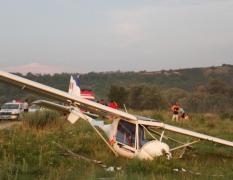 INCIDENT AVIATIC în Alba! Un avion a aterizat forţat pe un câmp, în zona zona Vinţu de Jos.  A fost solicitat un elicopter SMURD