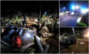 NENOROCIRE în Galaţi, în această dimieaţă! Un adolescent A MURIT şi alţi trei tineri sunt ÎN COMĂ, după ce au intrat cu maşina într-o buturugă. IMAGINI ŞOCANTE