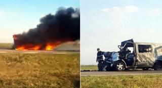 Patronul unei discoteci din Brăila A MURIT într-un cumplit accident în care maşina lui a ARS ca o TORŢĂ (VIDEO)