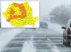 Avertisment ÎNGRIJORĂTOR de la ANM. Viscol cu viteze de 120 de km/h, ninsori puternice și temperaturi scăzute în toată țara!