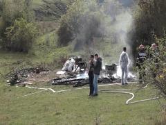 Incendiu groaznic urmat de o tragedie în Odorhei. O baracă în care se aflau doi copii a fost mistuită de flăcări