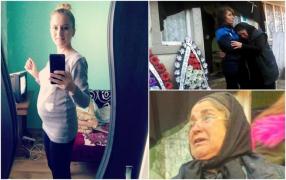 Lacrimi şi jale la Băleşti! Tânăra gravidă în 5 luni, moartă după ce s-a înecat cu mâncare, a fost condusă pe ultimul drum. Rudele fac acuzaţii şocante (VIDEO)