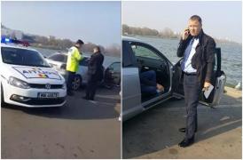 Scene şocante în traficul din Constanţa, în timpul examenului auto! Poliţistul din dreapta ia o decizie dementă, după ce un tânăr îi arată semne obscene