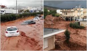 INUNDAŢII CATASTROFALE în Grecia: Un întreg oraş este sub ape! Sunt cel puţin 14 morţi în apropiere de Atena. IMAGINI DE GROAZĂ
