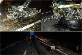Impact DEVASTATOR în pădure la Miersig. Un mort, după ce două autoturisme s-au izbit frontal