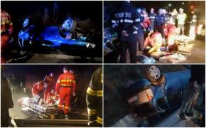 Impact devastator la Schitu Duca, în Iaşi. Un tânăr de 23 de ani a murit pe loc, iar un altul este grav rănit după ce s-au izbit cu maşina de un cap de pod (VIDEO)