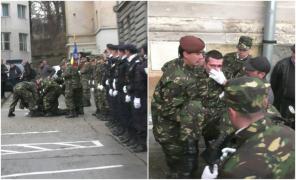Imagini dramatice! Un militar leşină la Piteşti, în timpul unei ceremonii la Muzeul judeţean. Tânărul se prăbuşeşte din senin (Video)