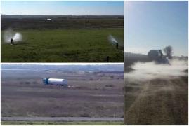 Pericol de EXPLOZIE, pe DN25. Pompierii au scos o cisternă plină cu GPL pe o păşune. Satul Traian e evacuat